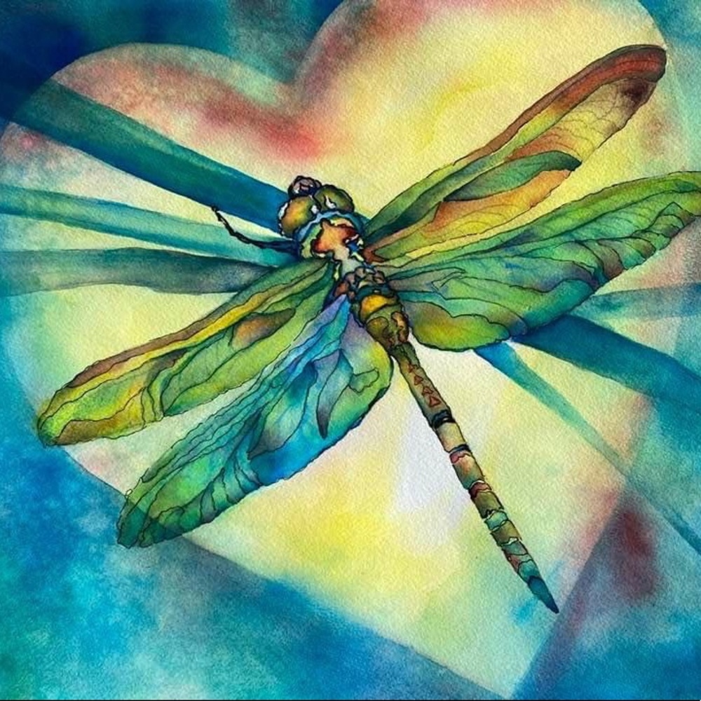Dragonfly Original Watercolor Giclee
